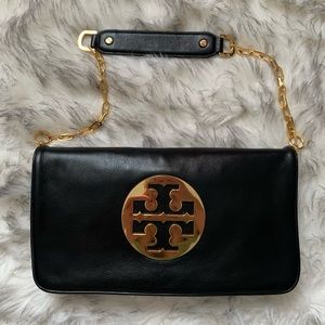 Tory Burch Reva Clutch with Gold hardware